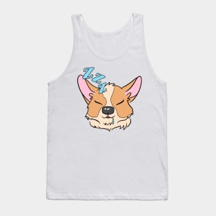 Sleepy Corgi Tank Top